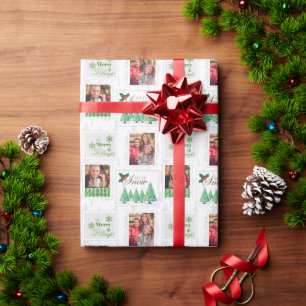 Postage Stamps Custom Photo Wrapping Paper