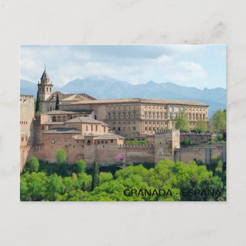 postal Alhambra de Granada en Espaa Postcard