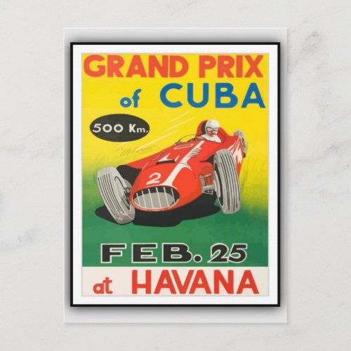 Postal and Vintage Cuba invitations Rally