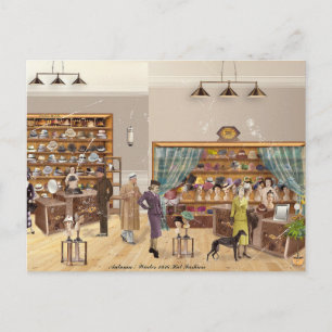 Postal Autumn - Winter Fashion, 1934 Postcard