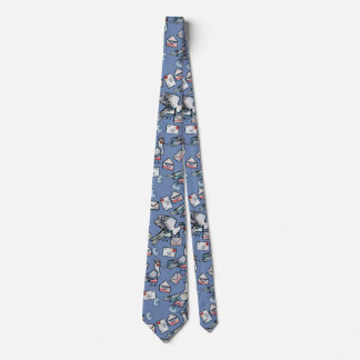 Postal Blues Mail Carrier Pigeon                   Neck Tie