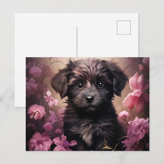 Postal Card Dog Garden (Front/Back)