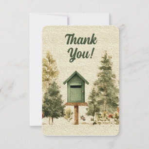Postal Carrier Mailbox Thank You Card