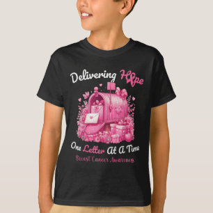 Postal Clerk Breast Cancer Awareness October We We T-Shirt