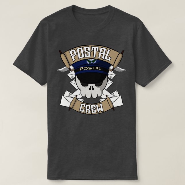 Postal crew Jolly pirate T-Shirt (Design Front)