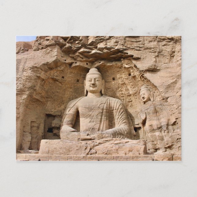 Postal Cuevas Yungang, Datong, China Postcard (Front)