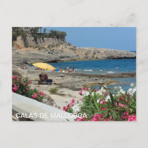 postal de Calas de Mallorca, playa Postcard