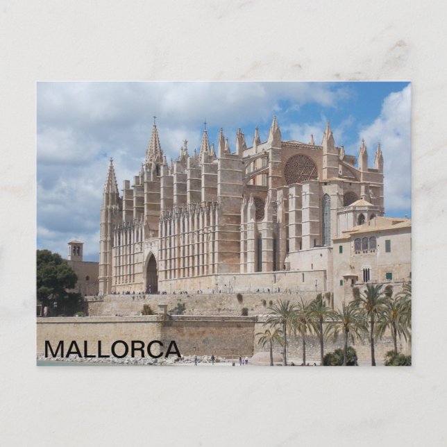postal de la Catedral de Palma de Mallorca Postcard (Front)