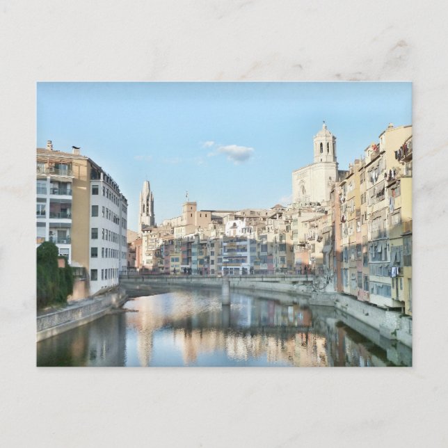 Postal de la ciudad de  Girona. Postcard (Front)
