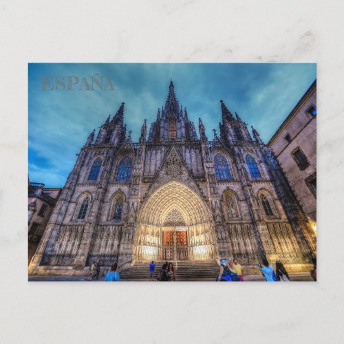 postal de la Sagrada Familia en Barcelona Espaa Postcard