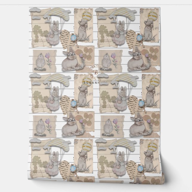 Postal from Dreamscape kidsroom wallpaper (Unrolling)