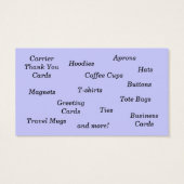 Postal Gifts Business Card (Back)