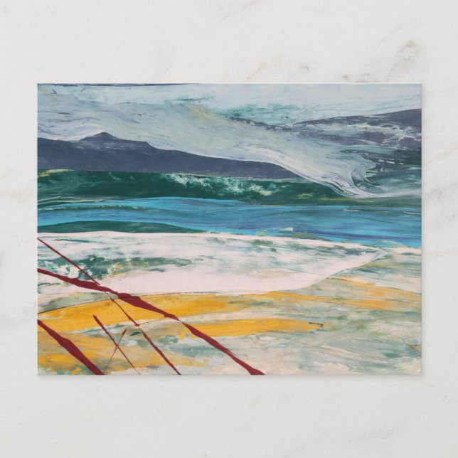 Postal Green Sea  Postcard (Front)