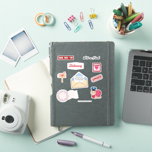 Postal Love Pen Pal Vinyl Stickers (iPad Cover)
