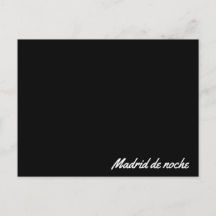 Postal Madrid de noche Postcard