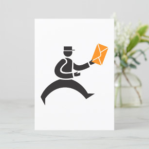 Postal Mail Delivery Icon Invitation