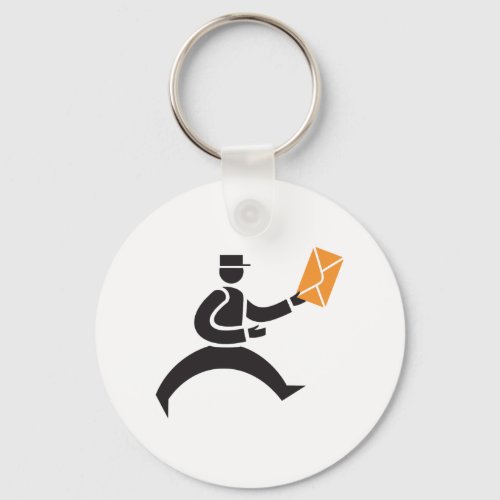Postal Mail Delivery Icon Keychain