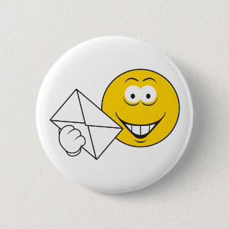 Postal Mailman Face Button