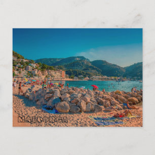 postal Puerto de Sóller en la isla de Mallorca Postcard