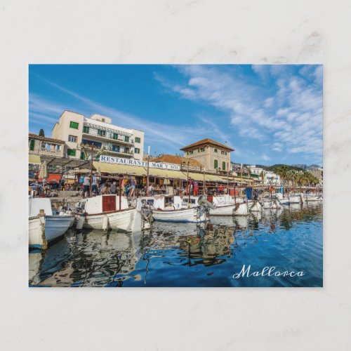 postal puerto de Soller en Mallorca Majorca Postcard