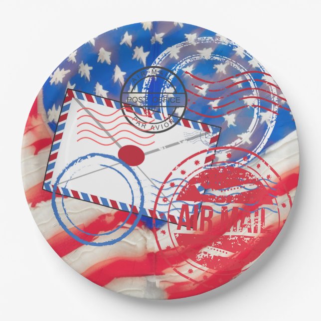 Postal Service Paper Plates (Front)