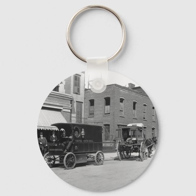 Postal Service Technology Upgrade: early 1900s Keychain (Front)