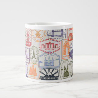 Postal Stamp Mug | Vintage Mail & Post Office Coff