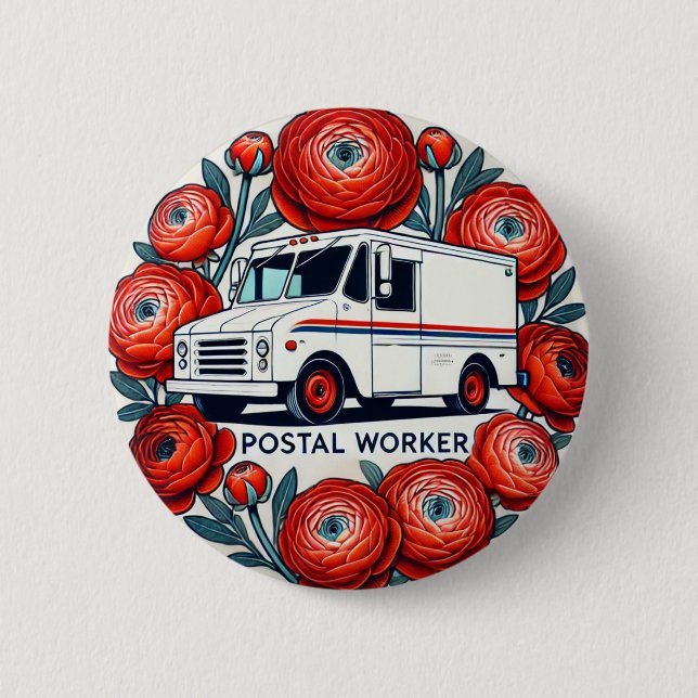 Postal Worker                                      Button (Front)