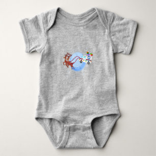 Postal Worker Christmas Mail Truck Funny Mailman Baby Bodysuit