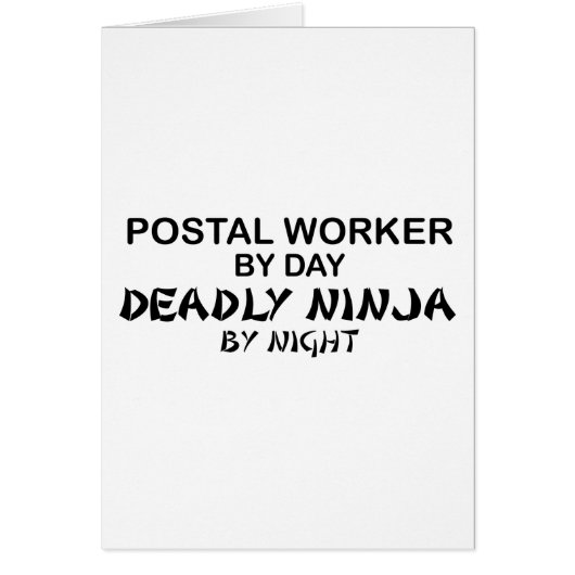 Postal Worker Deadly Ninja Cards (Front)