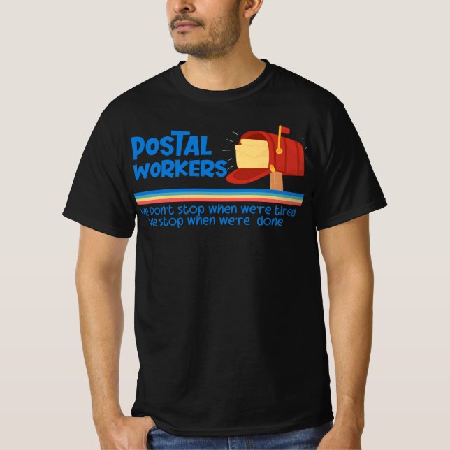 Postal Worker Essential Cute Quote Souvenirs T-Shirt (Front)