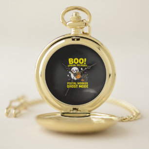 Postal Worker Ghost Mode Halloween Design_1 Pocket Watch