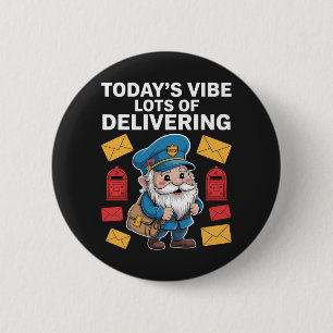 Postal Worker Gnomes Mail Button