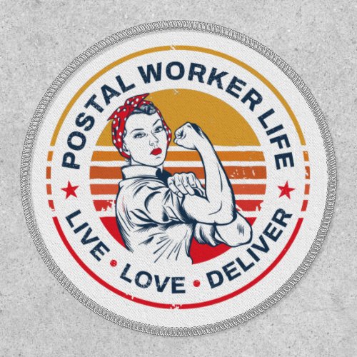 Postal Worker Life Gag Post Office Coworker Patch