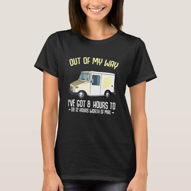 Postal Worker Mail Carrier Postman Delivery Post O T-Shirt (Front)
