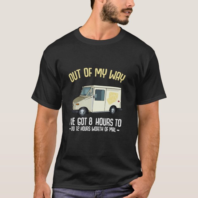 Postal Worker Mail Carrier Postman Delivery Post O T-Shirt (Front)