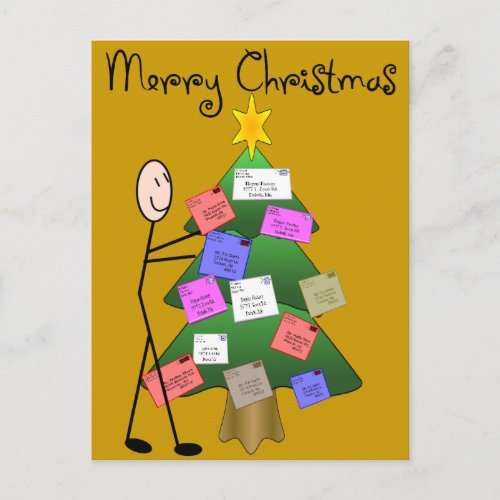 Postal Worker Merry Christmas Cards  Postcards