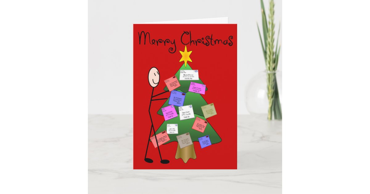 Postal Worker &quot;Merry Christmas&quot; Cards &amp; Postcards | Zazzle.com