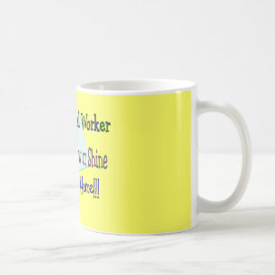 Postal Worker Rain Sleet Snow "STAYING HOME" Coffee Mug