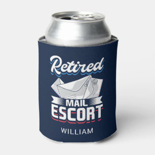 Postal Worker Retirement Funny Retired Mailman Gag Can Cooler