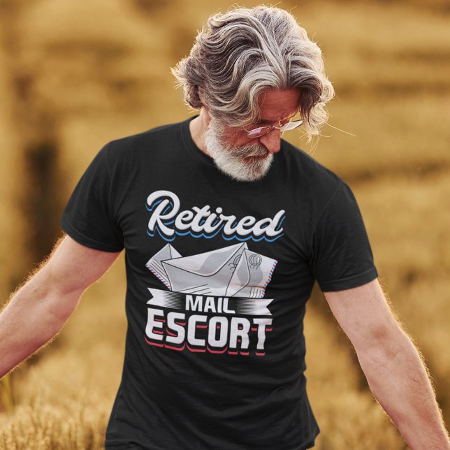 Postal Worker Retirement Funny Retired Mailman T-Shirt (Retired Postal Worker Mens T-Shirt)