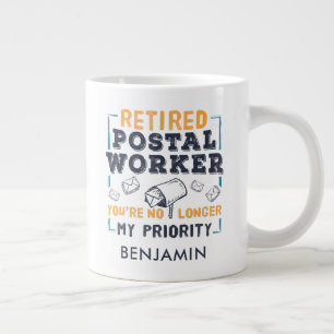 Postal Worker Retirement Grandpa Mailman Giant Coffee Mug