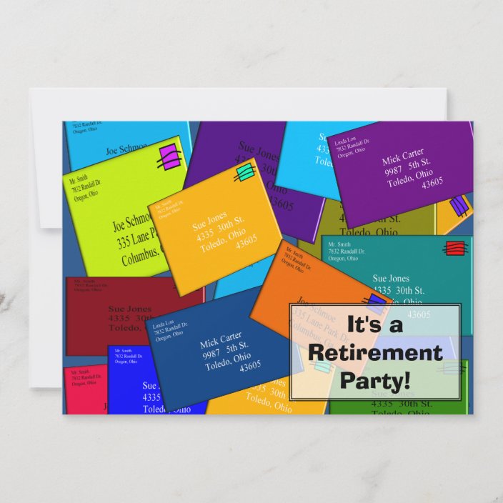 Postal Worker Retirement Invitations Letters | Zazzle.com