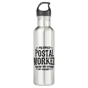 Postal Worker Retirement Mailman Funny Stainless Steel Water Bottle