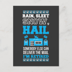 Postal Worker Retirement Office Retired Mailman Postcard