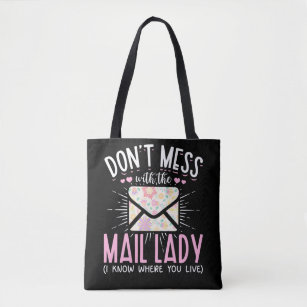 Postal Worker Wife Funny Mailman Woman Tote Bag