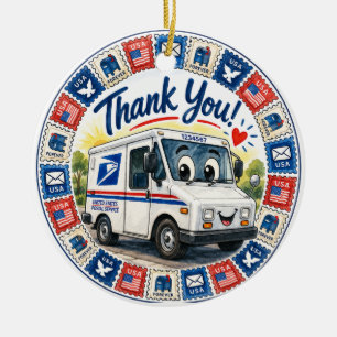 Postal Workers Appreciation  Ceramic Ornament
