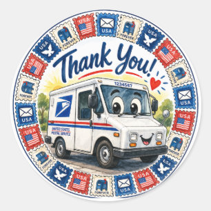 Postal Workers Appreciation Classic Round Sticker