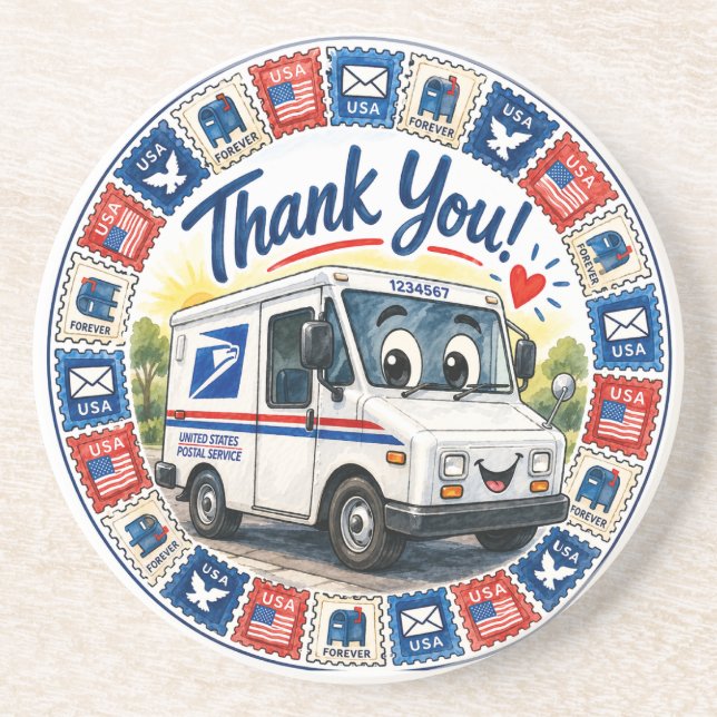Postal Workers Appreciation  Coaster (Front)