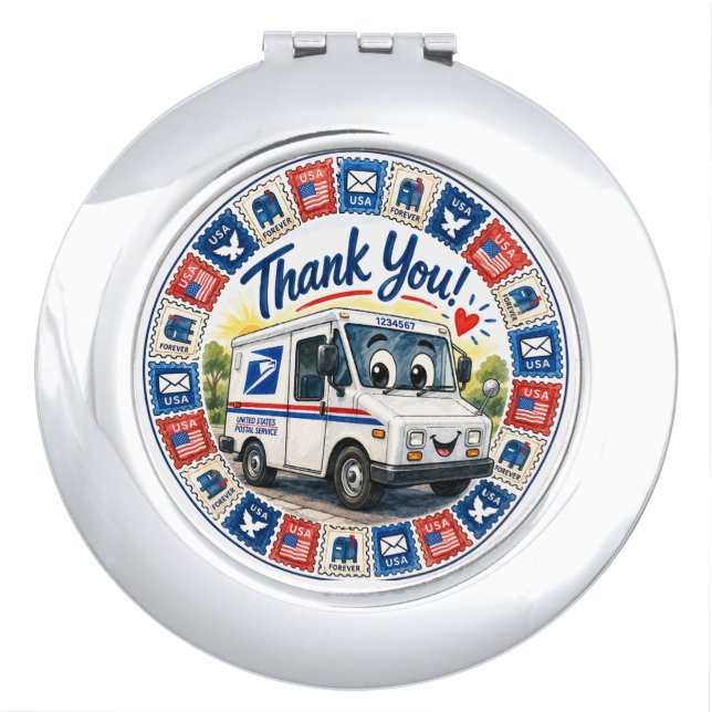 Postal Workers Appreciation  Compact Mirror (Front)